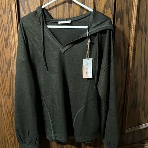 Long sleeve hooded top brand new with tags